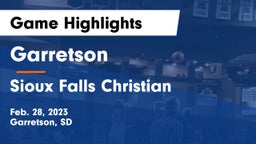 Garretson  vs Sioux Falls Christian  Game Highlights - Feb. 28, 2023