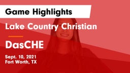 Lake Country Christian  vs DasCHE Game Highlights - Sept. 10, 2021