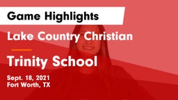 Lake Country Christian  vs Trinity School  Game Highlights - Sept. 18, 2021