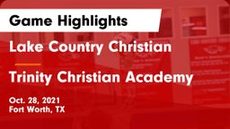 Lake Country Christian  vs Trinity Christian Academy Game Highlights - Oct. 28, 2021