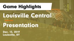 Louisville Central  vs Presentation  Game Highlights - Dec. 13, 2019