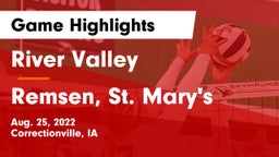 River Valley  vs Remsen, St. Mary's Game Highlights - Aug. 25, 2022