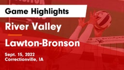 River Valley  vs Lawton-Bronson  Game Highlights - Sept. 15, 2022