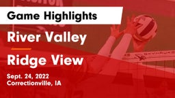 River Valley  vs Ridge View  Game Highlights - Sept. 24, 2022