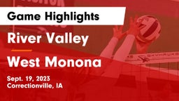 River Valley  vs West Monona  Game Highlights - Sept. 19, 2023