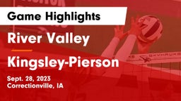 River Valley  vs Kingsley-Pierson  Game Highlights - Sept. 28, 2023