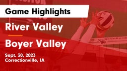 River Valley  vs Boyer Valley  Game Highlights - Sept. 30, 2023