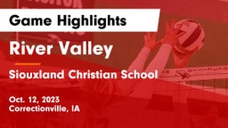 River Valley  vs Siouxland Christian School Game Highlights - Oct. 12, 2023