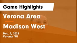 Verona Area  vs Madison West  Game Highlights - Dec. 2, 2022