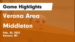 Verona Area  vs Middleton  Game Highlights - Feb. 20, 2023