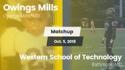 Matchup: Owings Mills High vs. Western School of Technology 2018