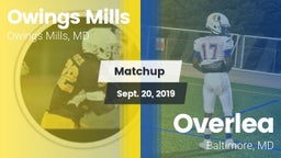 Matchup: Owings Mills High vs. Overlea  2019
