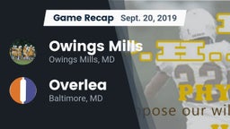 Recap: Owings Mills  vs. Overlea  2019