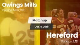 Matchup: Owings Mills High vs. Hereford  2019
