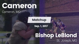 Matchup: Cameron  vs. Bishop LeBlond  2017