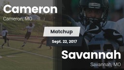 Matchup: Cameron  vs. Savannah  2017