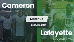 Matchup: Cameron  vs. Lafayette  2017