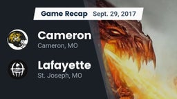 Recap: Cameron  vs. Lafayette  2017