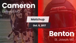 Matchup: Cameron  vs. Benton  2017