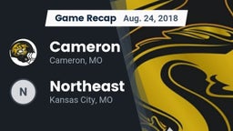 Recap: Cameron  vs. Northeast  2018