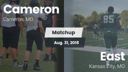 Matchup: Cameron  vs. East  2018