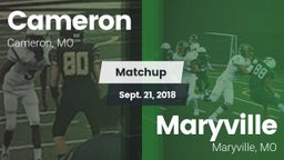 Matchup: Cameron  vs. Maryville  2018