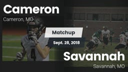 Matchup: Cameron  vs. Savannah  2018