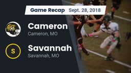 Recap: Cameron  vs. Savannah  2018