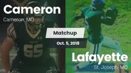 Matchup: Cameron  vs. Lafayette  2018