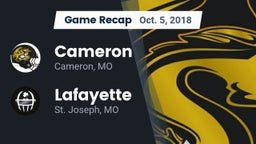 Recap: Cameron  vs. Lafayette  2018