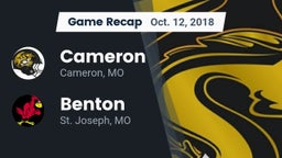 Recap: Cameron  vs. Benton  2018