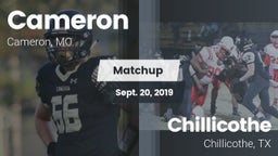 Matchup: Cameron  vs. Chillicothe  2019