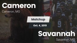 Matchup: Cameron  vs. Savannah  2019