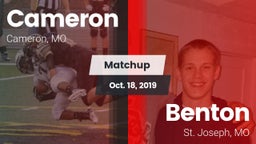 Matchup: Cameron  vs. Benton  2019