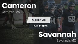 Matchup: Cameron  vs. Savannah  2020