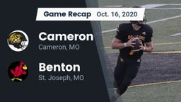 Recap: Cameron  vs. Benton  2020