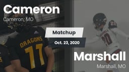 Matchup: Cameron  vs. Marshall  2020