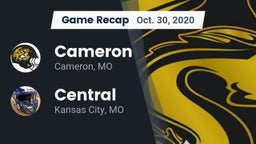 Recap: Cameron  vs. Central   2020