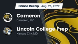 Recap: Cameron  vs. Lincoln College Prep  2022
