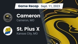 Recap: Cameron  vs. St. Pius X  2023