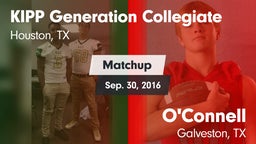 Matchup: KIPP Generation vs. O'Connell  2016