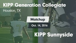 Matchup: KIPP Generation vs. KIPP Sunnyside 2016