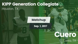 Matchup: KIPP Generation vs. Cuero  2017