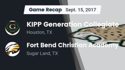 Recap: KIPP Generation Collegiate vs. Fort Bend Christian Academy 2017