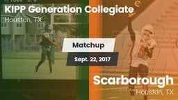Matchup: KIPP Generation vs. Scarborough  2017