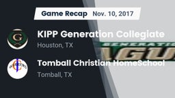 Recap: KIPP Generation Collegiate vs. Tomball Christian HomeSchool  2017
