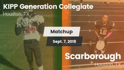 Matchup: KIPP Generation vs. Scarborough  2018