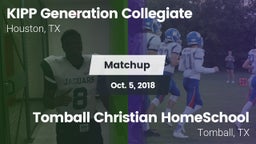 Matchup: KIPP Generation vs. Tomball Christian HomeSchool  2018