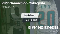 Matchup: KIPP Generation vs. KIPP Northeast  2018