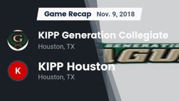 Recap: KIPP Generation Collegiate vs. KIPP Houston  2018